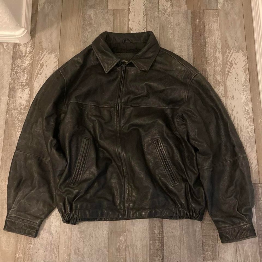 Men's Black Leather Jacket